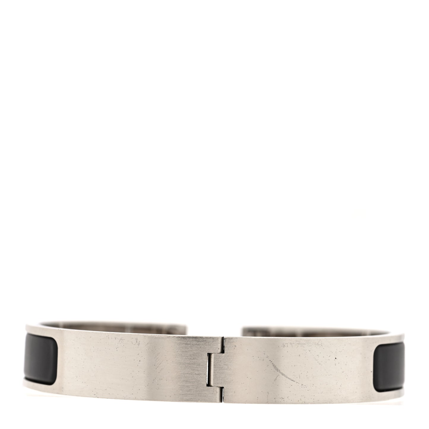 Matte Enamel Narrow Clic Clac HH Bracelet GM Black
