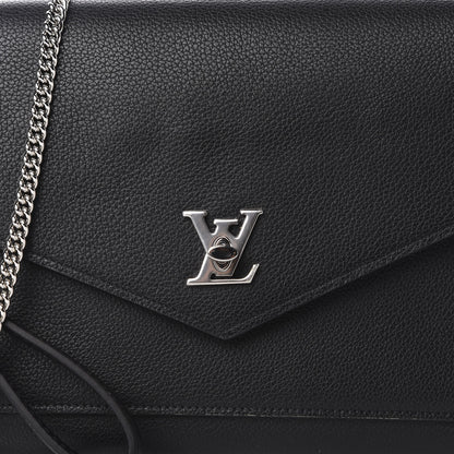 Louis Vuitton Soft Calfskin My Lockme Pochette Black 10 of 11
