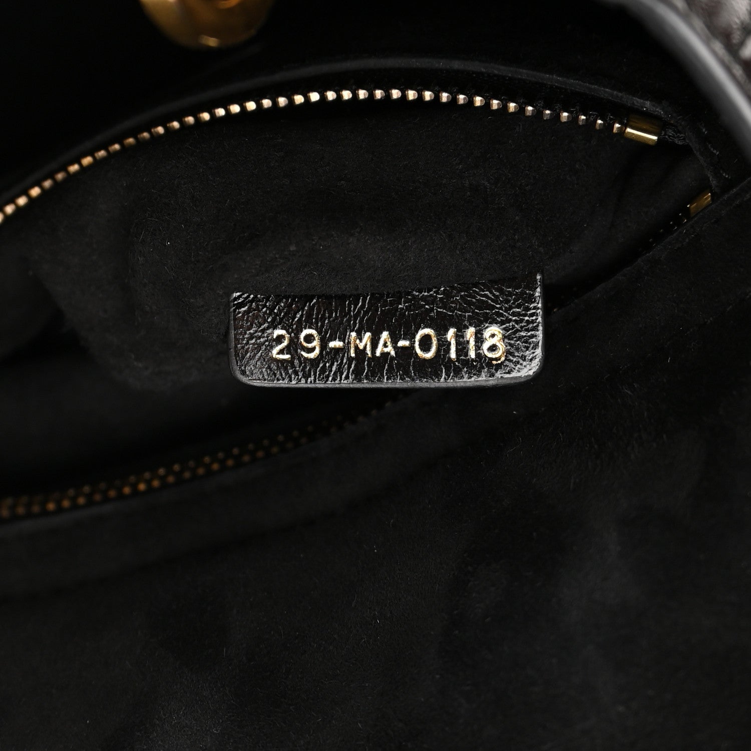 Christian Dior Crinkled Patent Cannage Small Lucky Badges My Lady Dior Black 7 of 15