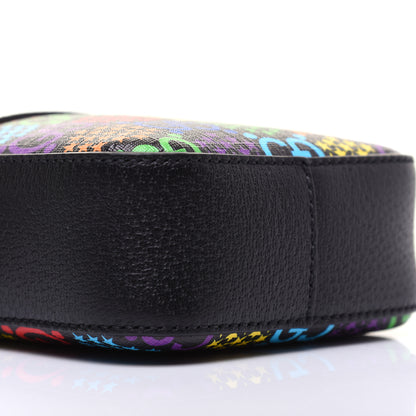 Gucci GG Supreme Monogram Psychedelic Messenger Bag Black 7 of 13