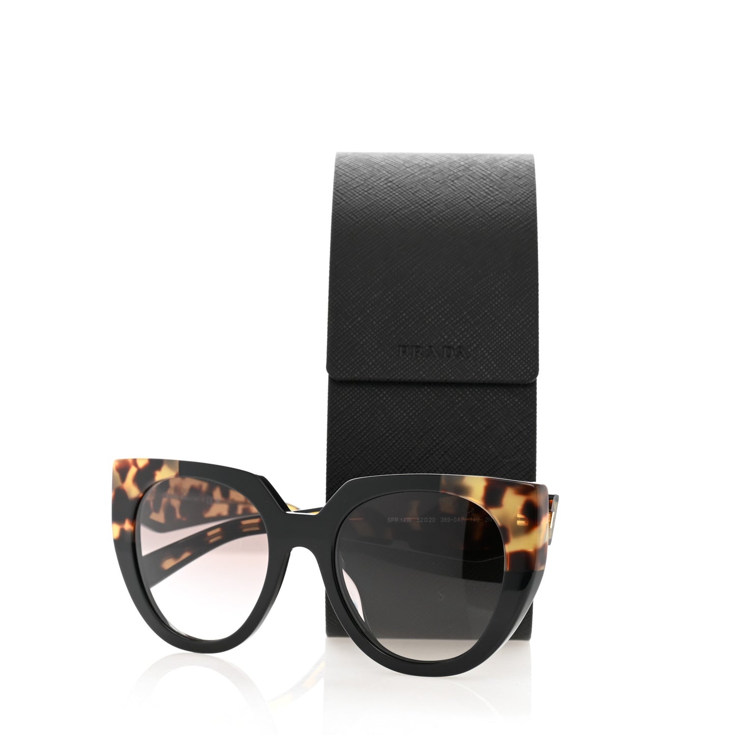 Acetate Sunglasses SPR 14W Tortoise Black