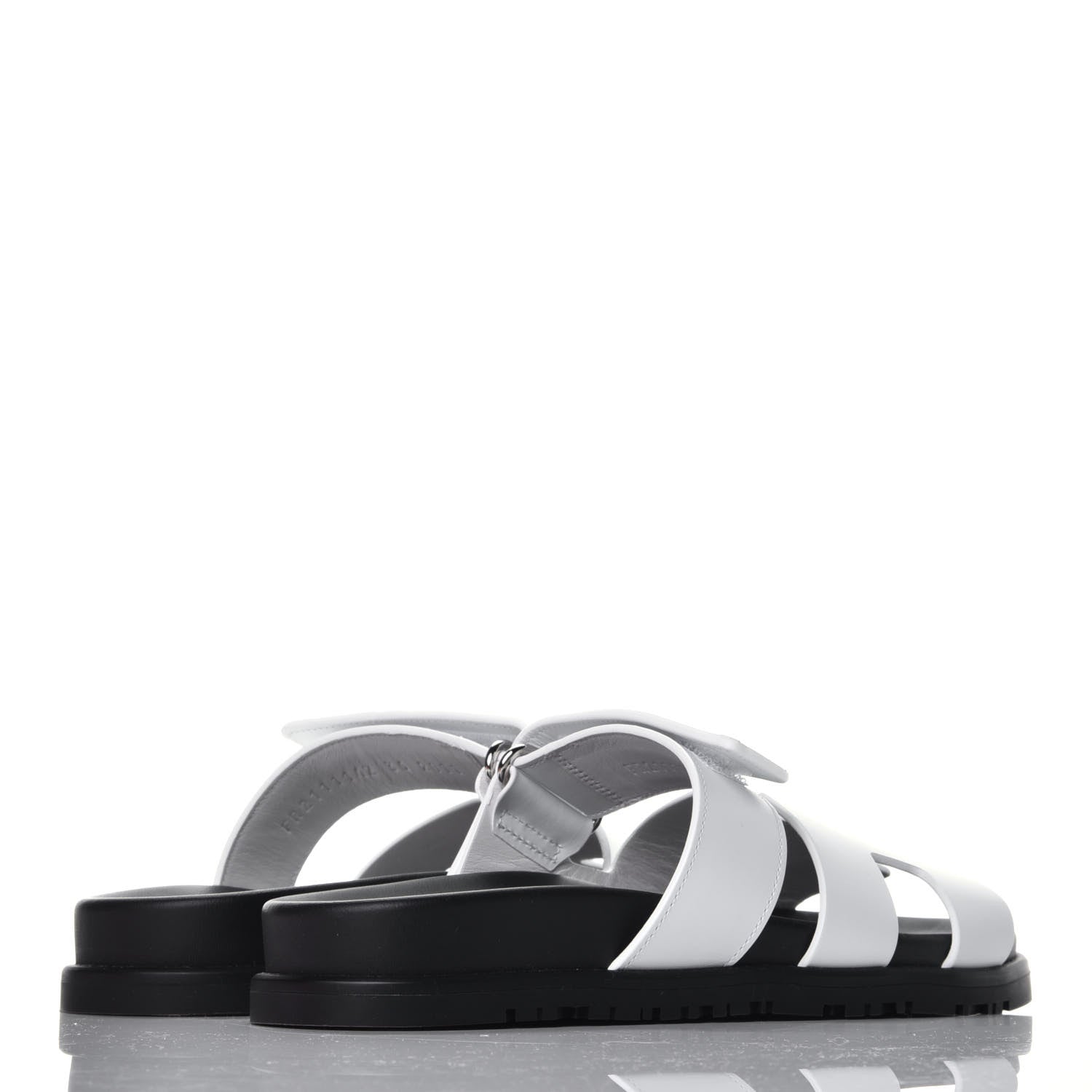 Hermes Calfskin Womens Chypre Sandals 36 White 4 of 8