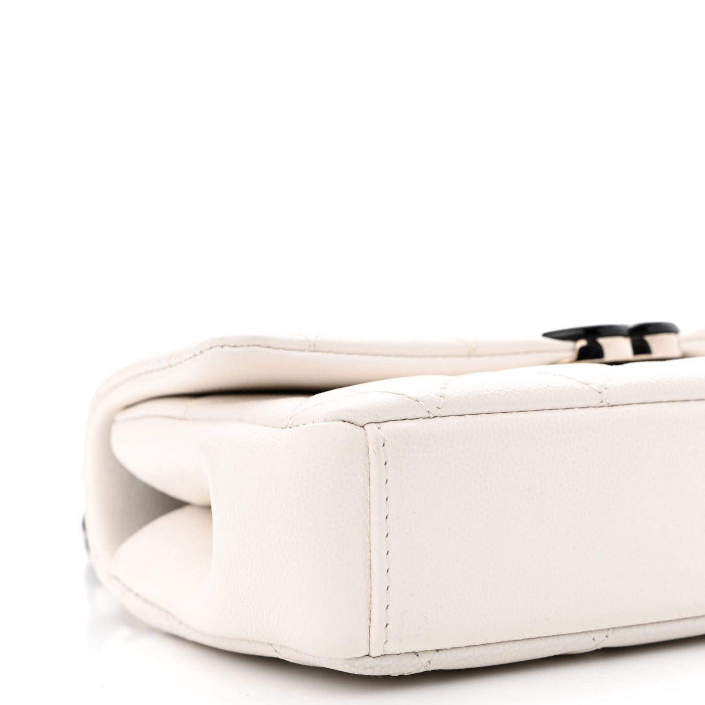 Caviar Quilted My Everything Small Flap White Black