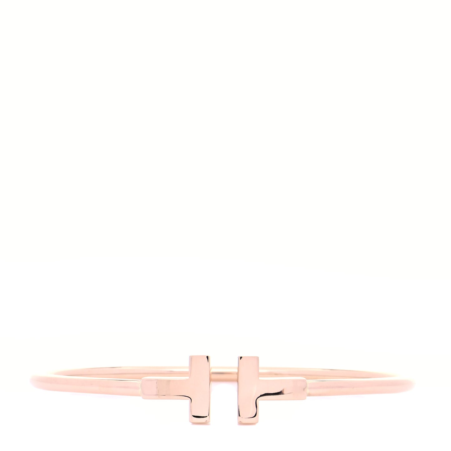 18K Rose Gold T Wire Bracelet