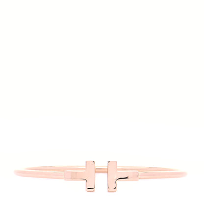 Tiffany 18K Rose Gold T Wire Bracelet 1 of 6