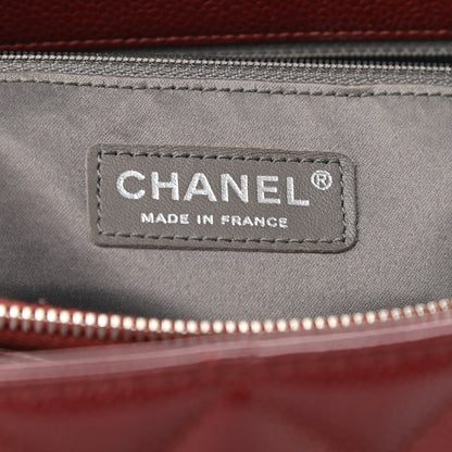 Chanel Caviar Quilted Grand Shopping Tote GST Burgundy 6 of 10