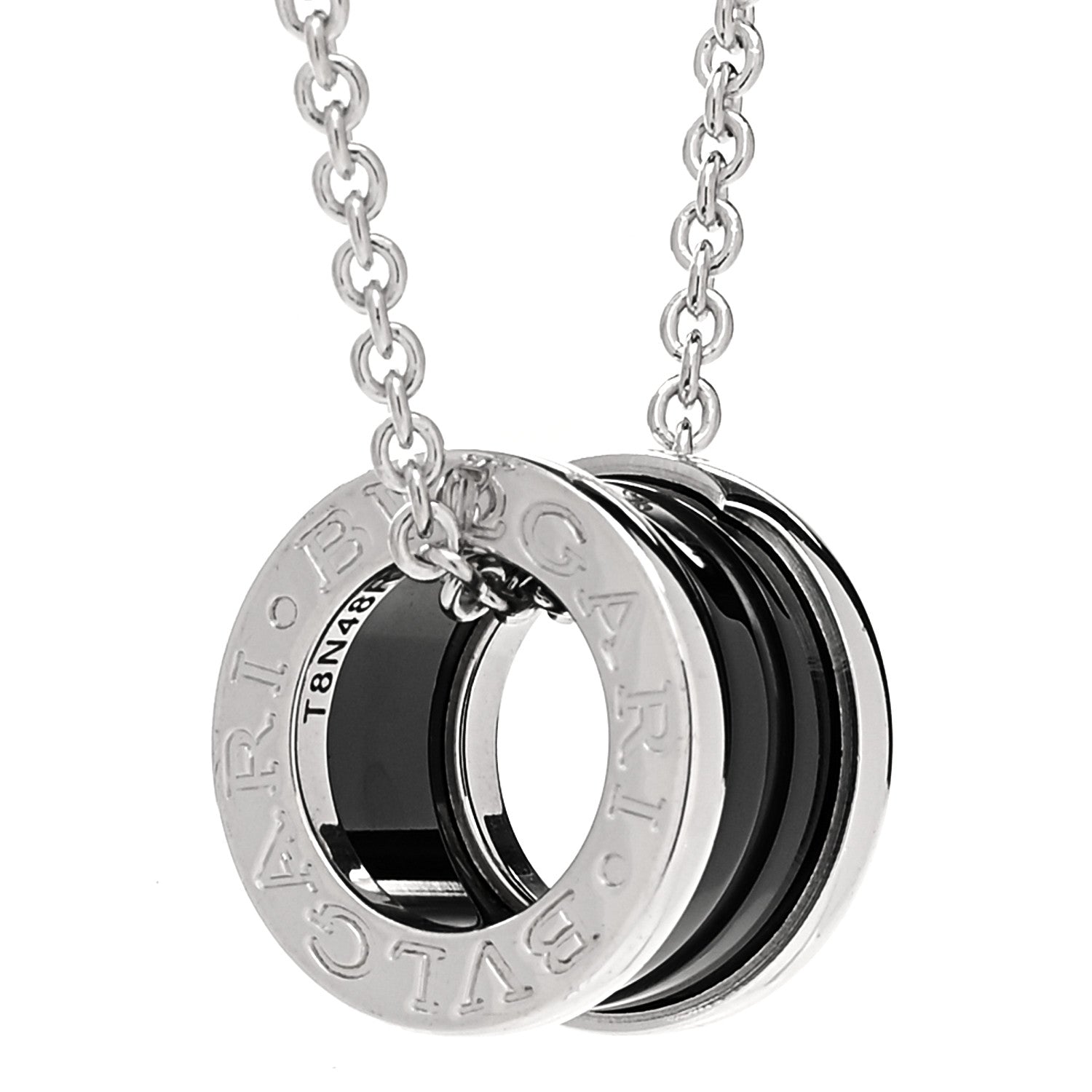 Bulgari Sterling Silver Ceramic Save The Children Pendant Necklace 4 of 7