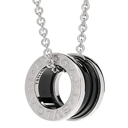 Bulgari Sterling Silver Ceramic Save The Children Pendant Necklace 4 of 7