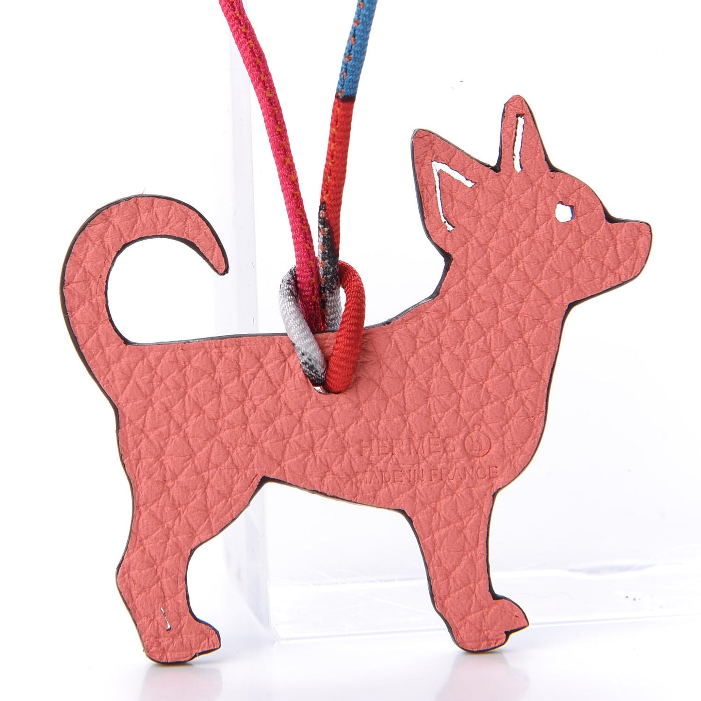 Togo Epsom Petit H Chihuahua Bag Charm Rose Lipstick Bleu Frida