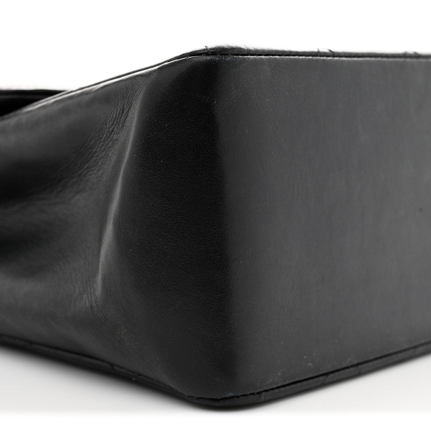 Lambskin Quilted CC Maxi Jumbo Single Flap Black