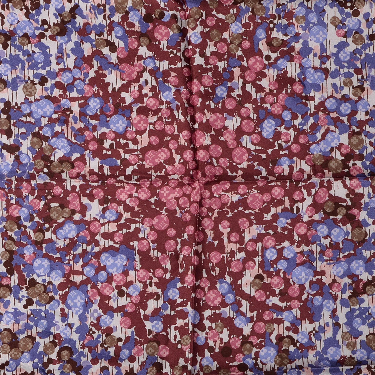 Louis Vuitton Silk Monogram Jazzy Square Scarf 1 of 5