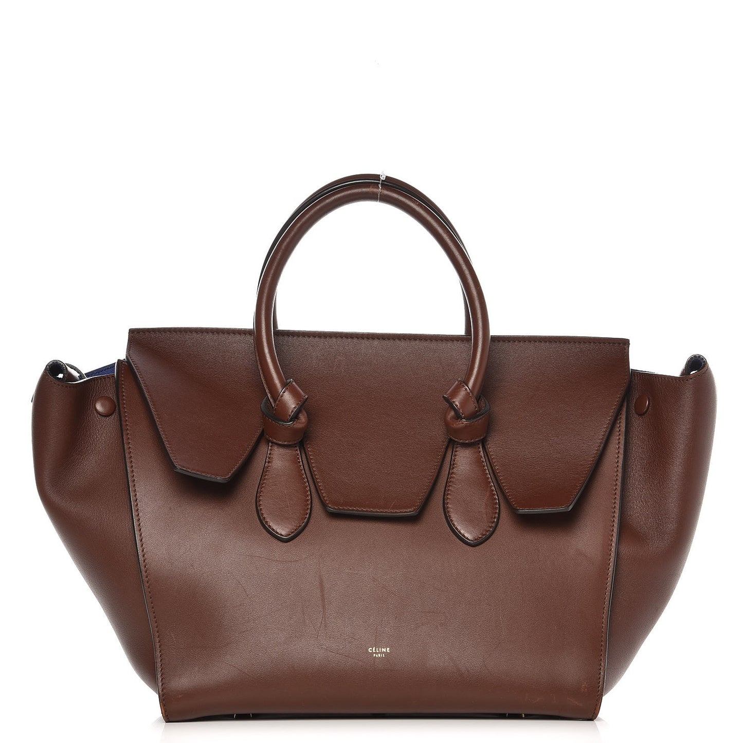 Natural Calfskin Small Tie Knot Tote Acajou