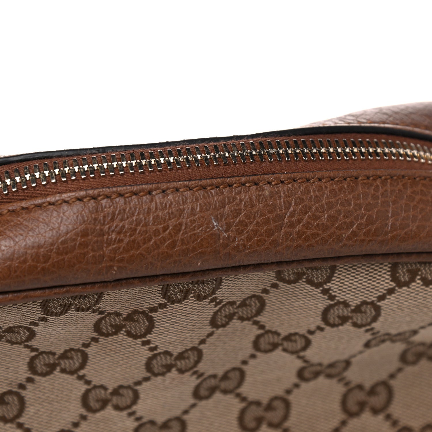Gucci Monogram Mini Bree Messenger Bag Beige Tabacco 19 of 24