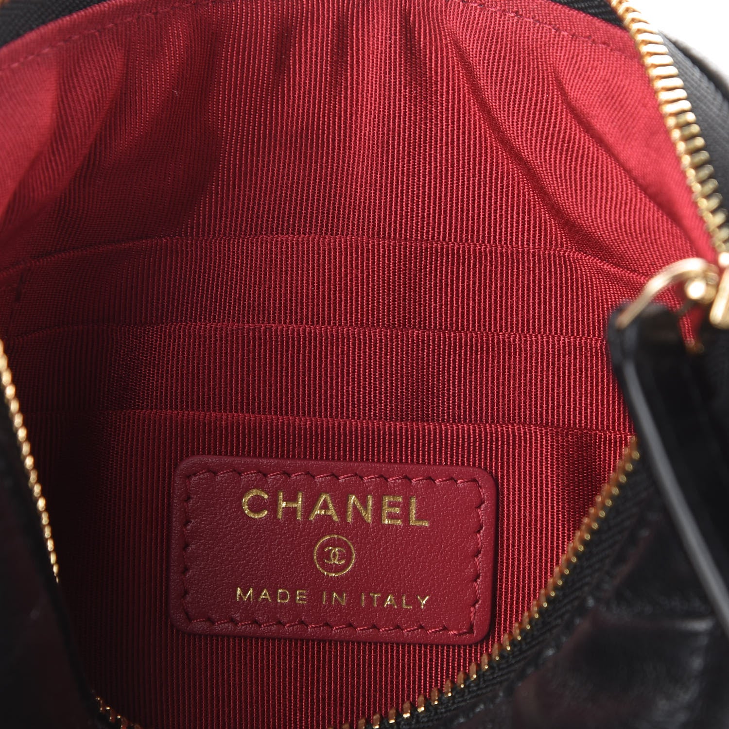 Chanel Shiny Goatskin Quilted Small 19 Pouch Black 6 of 8