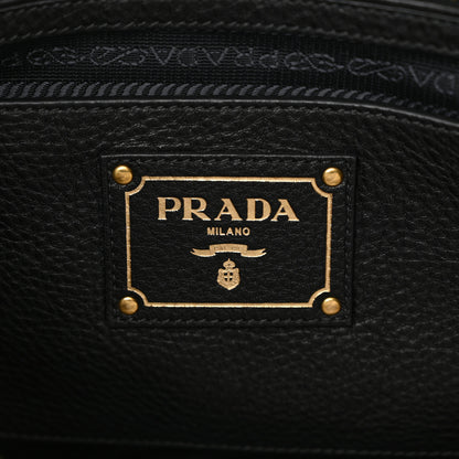 Prada Vitello Daino Shopping Satchel Black 6 of 11