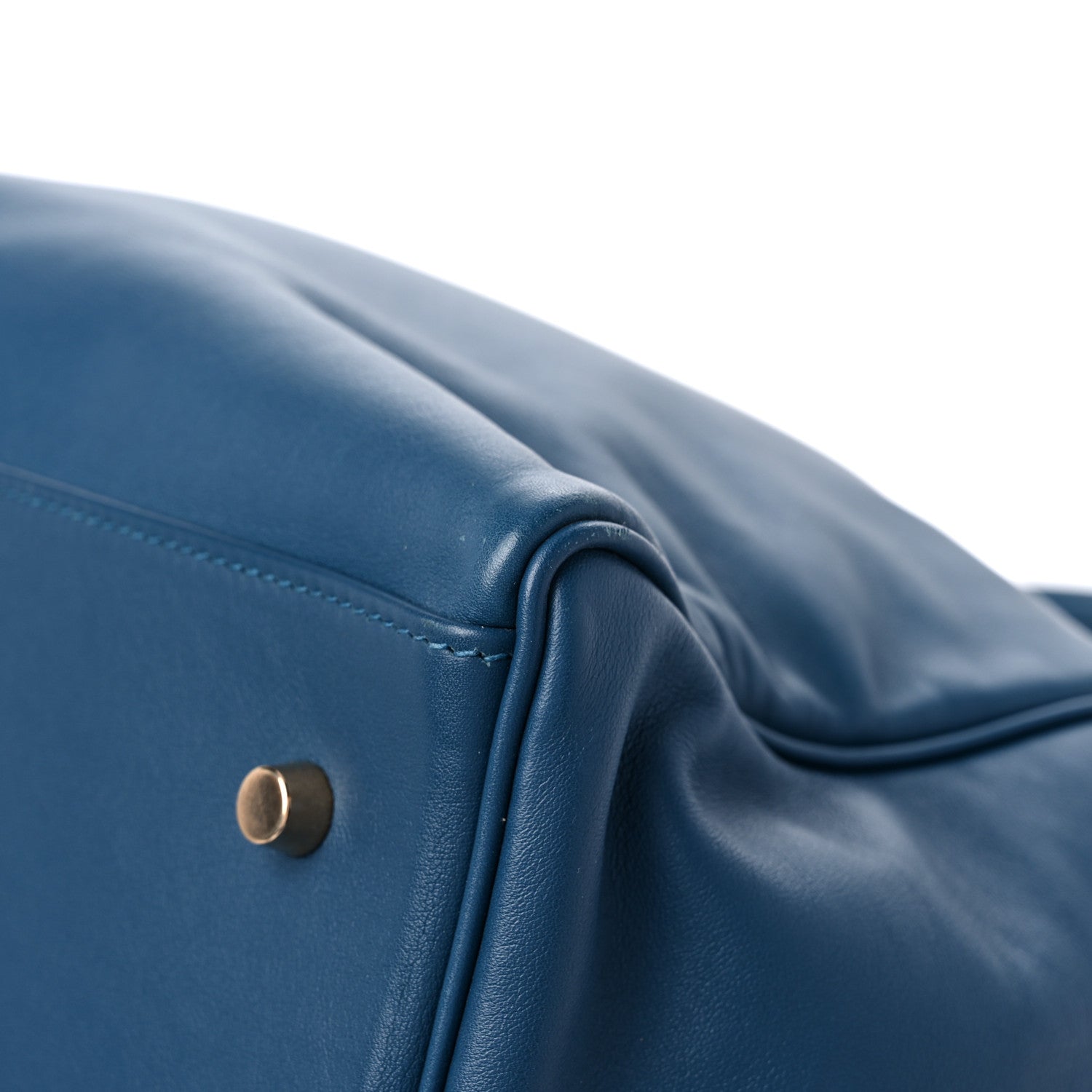 Hermes Veau Sikkim Kelly Relax 50 Bleu Thalassa 10 of 10