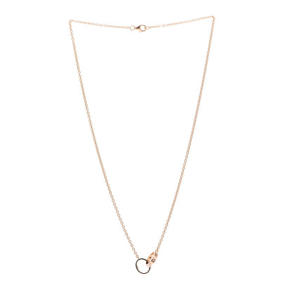 Cartier 18K Pink Gold Interlocking LOVE Necklace 3 of 6