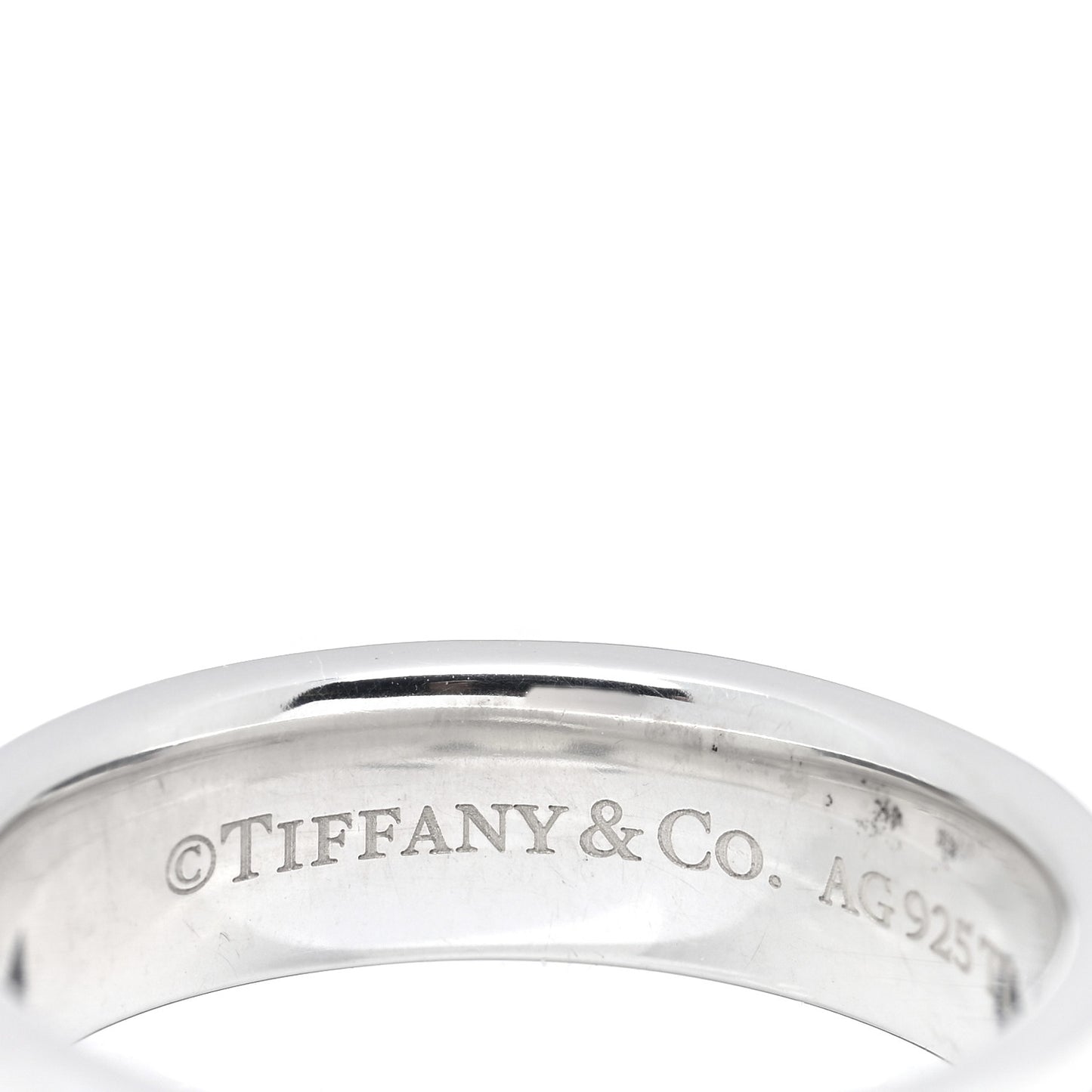 Sterling Silver Titanium T Two Ring 52 6