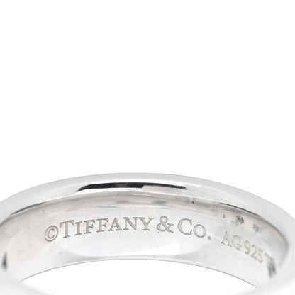 Tiffany Sterling Silver Titanium T Two Ring 52 6 4 of 5