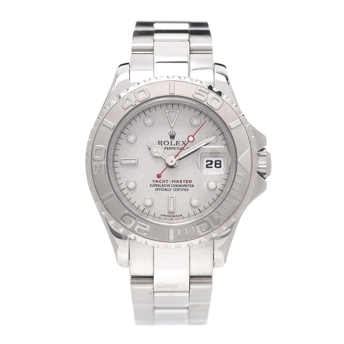 Stainless Steel Platinum 29mm Yacht-Master Watch Silver 169622