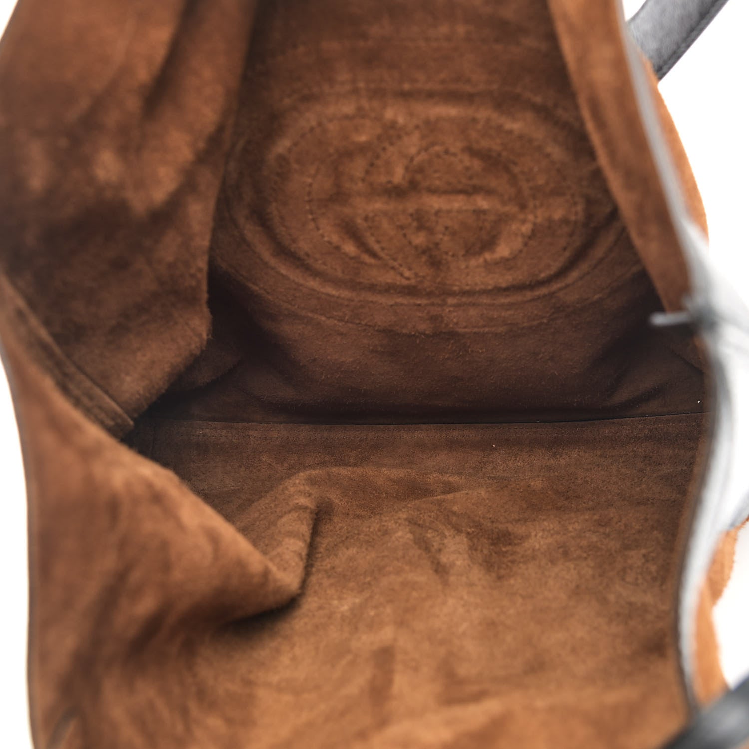 Gucci Suede Large Ophidia Vertical Shopping Tote Chestnut 5 of 10