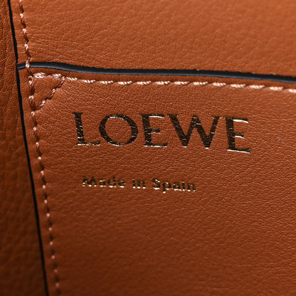Loewe Wool Calfskin Small Love Anagram Tote Navy Tan 6 of 8