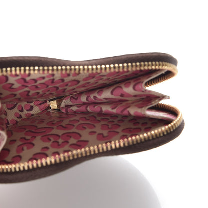 Louis Vuitton Monogram Leopard Coeur Heart Coin Purse Blanc Corail 5 of 8