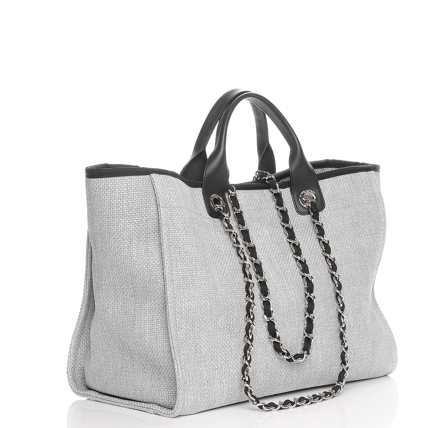 Canvas Large Deauville Tote Grey