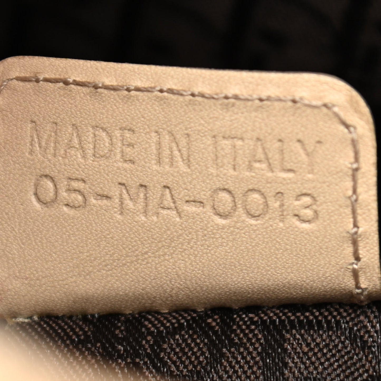 Suede Cannage Large Lady Dior Beige
