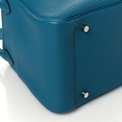Hermes Taurillon Clemence Lindy 34 Bleu Izmir 8 of 9