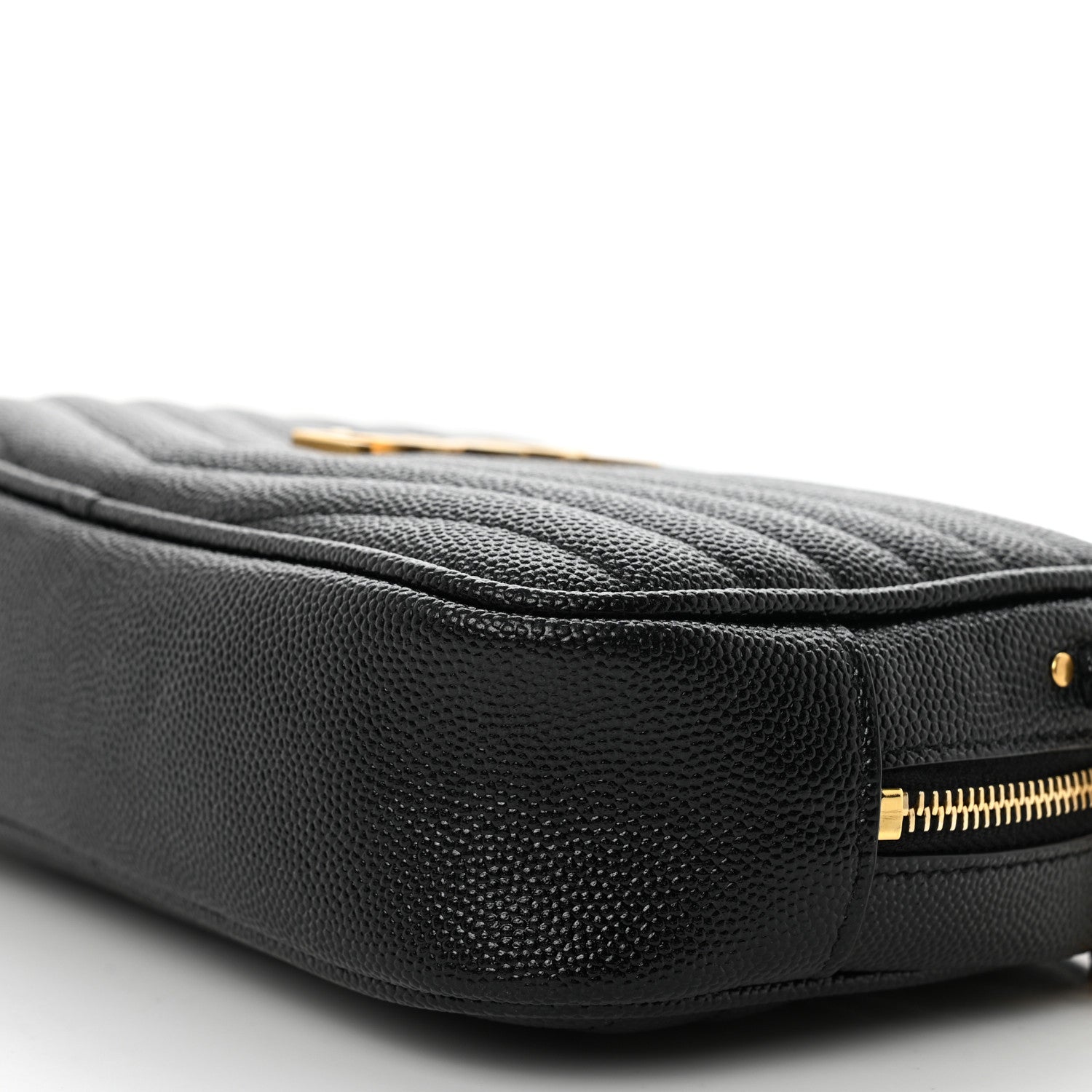 Saint Laurent Grain De Poudre Matelasse Monogram Mini Lou Camera Bag Black 10 of 10