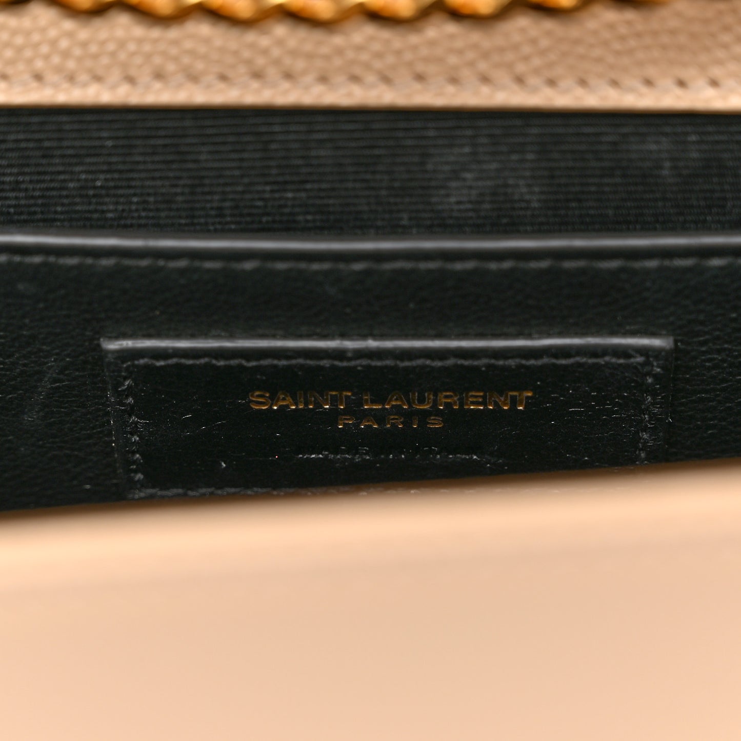 Grain De Poudre Medium Monogram Kate Satchel Dark Beige