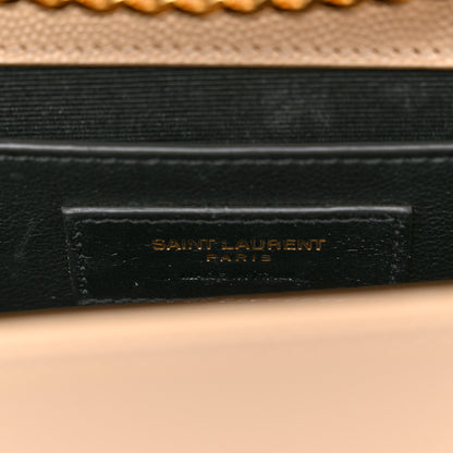 Saint Laurent Grain De Poudre Medium Monogram Kate Satchel Dark Beige 6 of 9