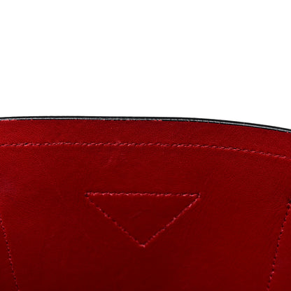 Prada Saffiano Cuir Medium Double Bag Black Fuoco 15 of 15