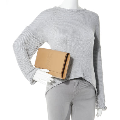 Saint Laurent Patent Leather Belle de Jour Clutch Nude 2 of 7
