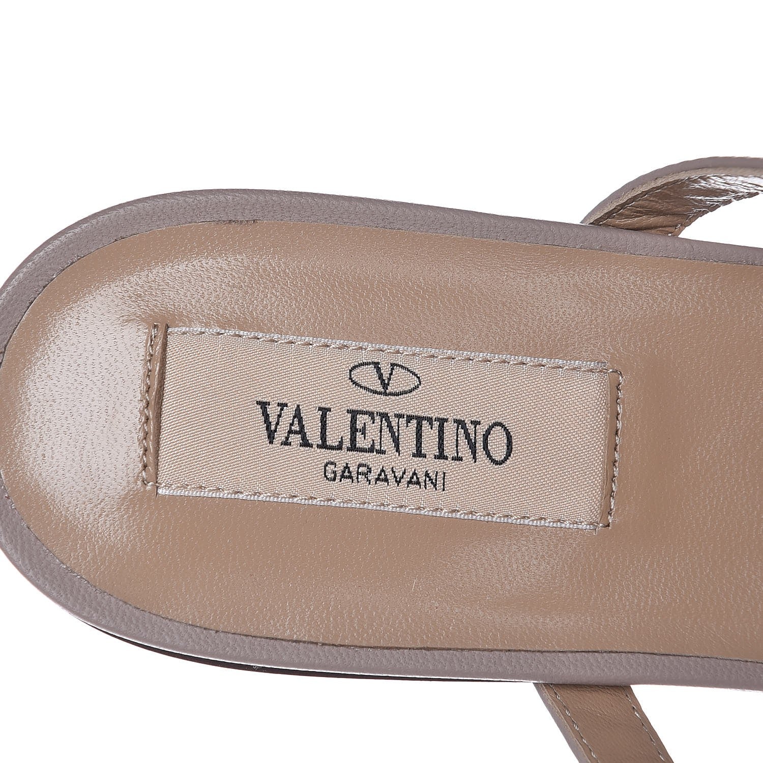 Valentino Garavani Nappa Rockstud Flat Cage Mules 39 Pastel Grey Poudre 8 of 9