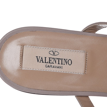 Valentino Garavani Nappa Rockstud Flat Cage Mules 39 Pastel Grey Poudre 8 of 9