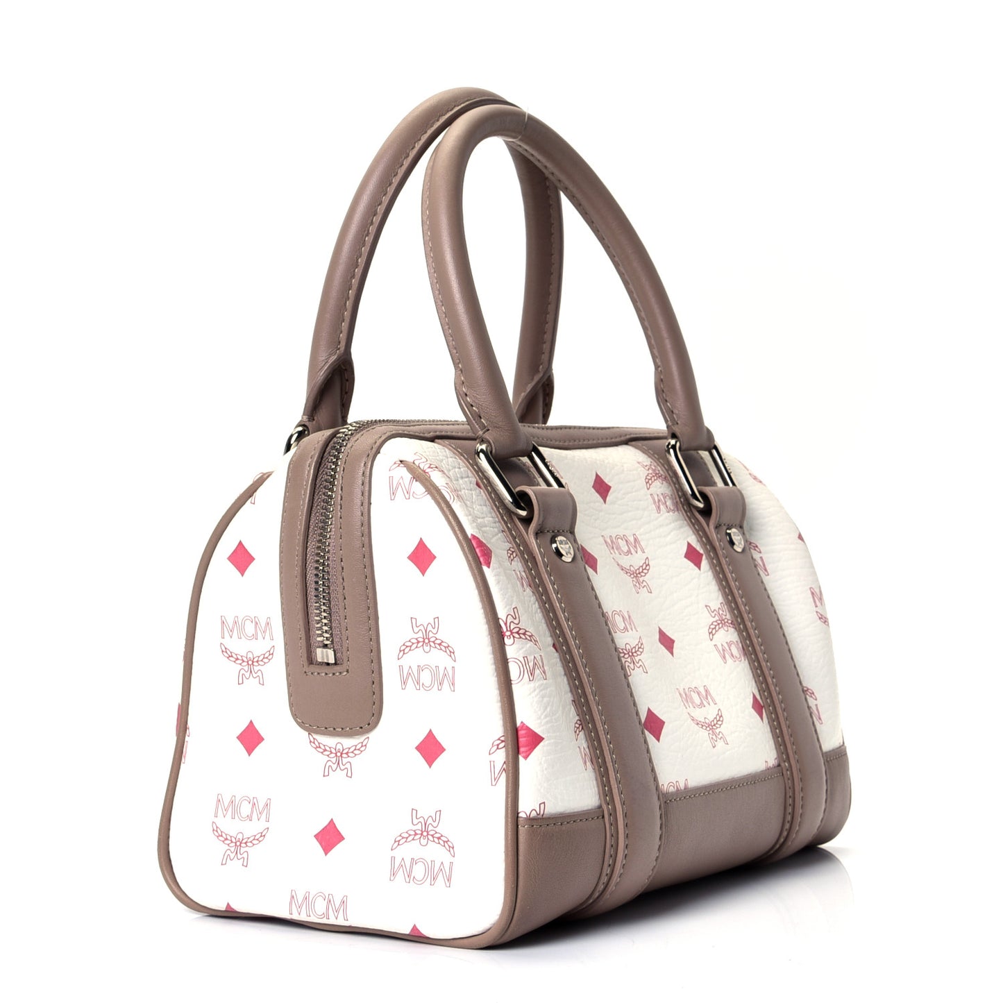 Visetos Small Boston Bag White