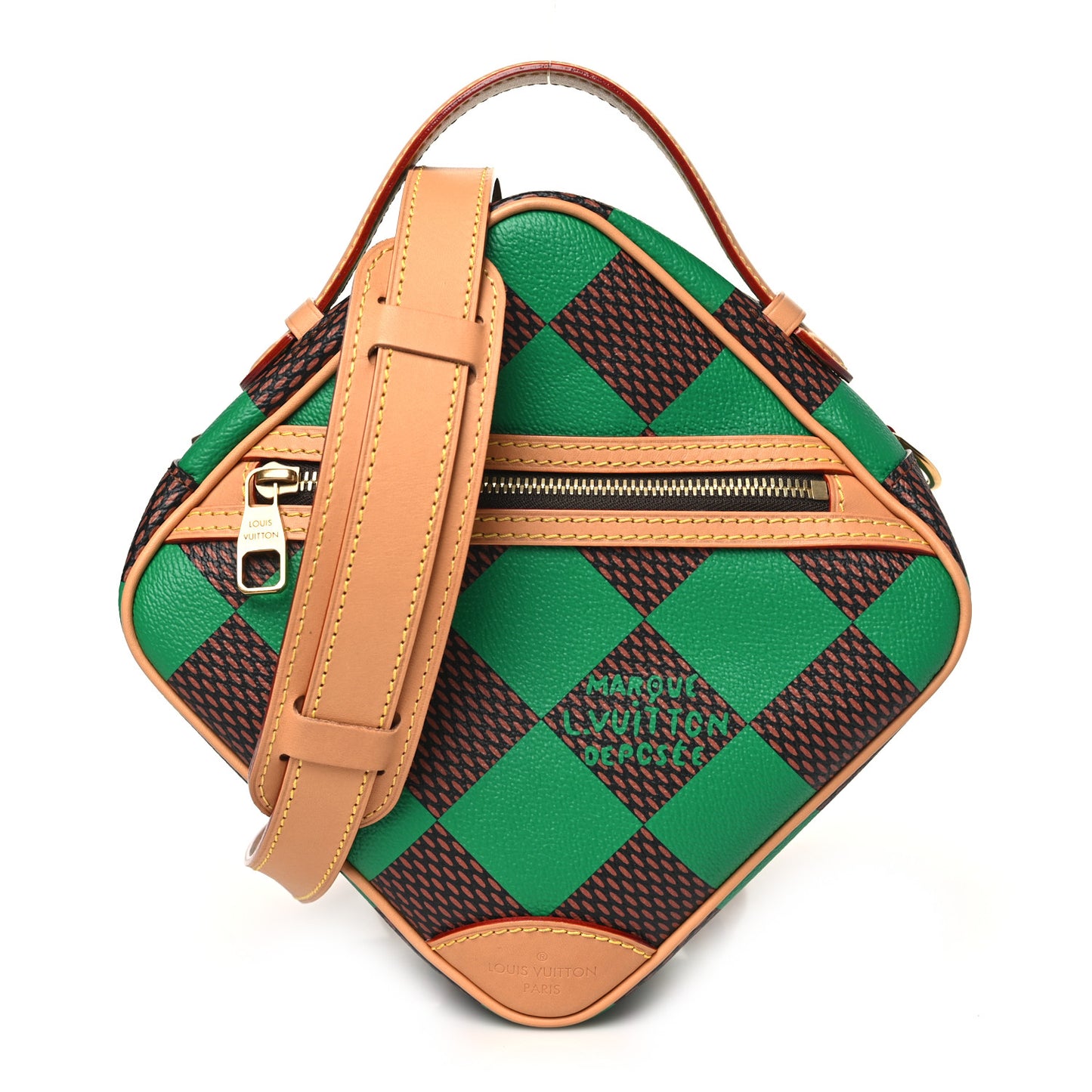 Damier Pop Chess Messenger Green