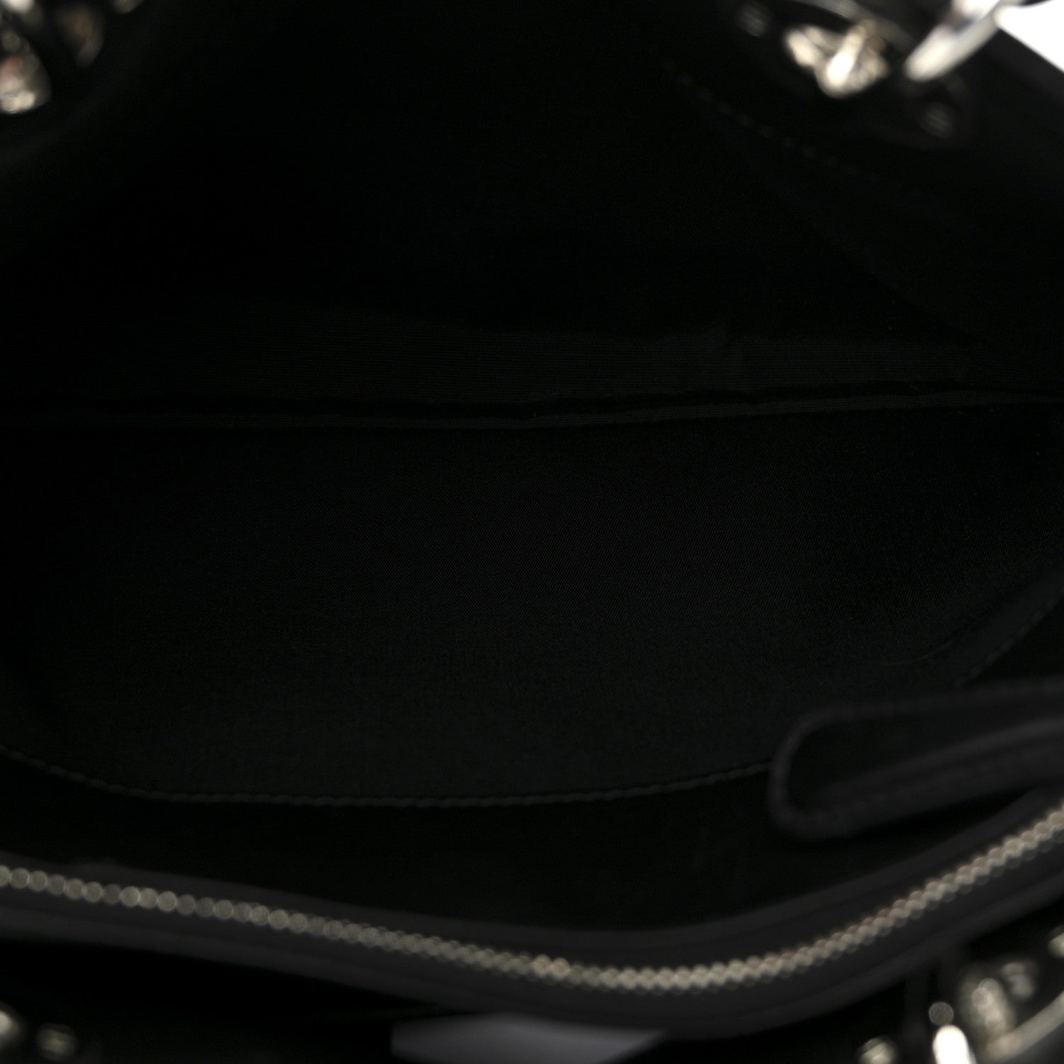 Christian Dior Lambskin Cannage Granville Polochon Black 5 of 10
