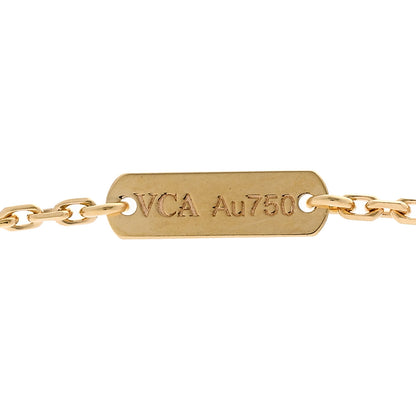 Van Cleef & Arpels 18K Yellow Gold Carnelian Vintage Alhambra Pendant Necklace 4 of 5