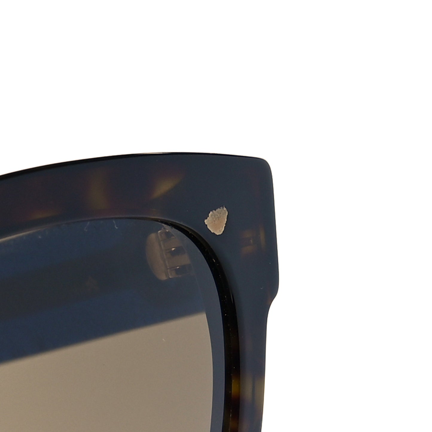 Square Frame Glitter Sunglasses GG0034SA Tortoise Blue