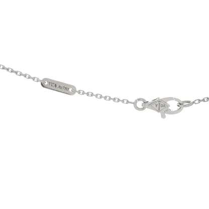 Van Cleef & Arpels 18K White Gold Diamond Mini Frivole Pendant Necklace 3 of 3