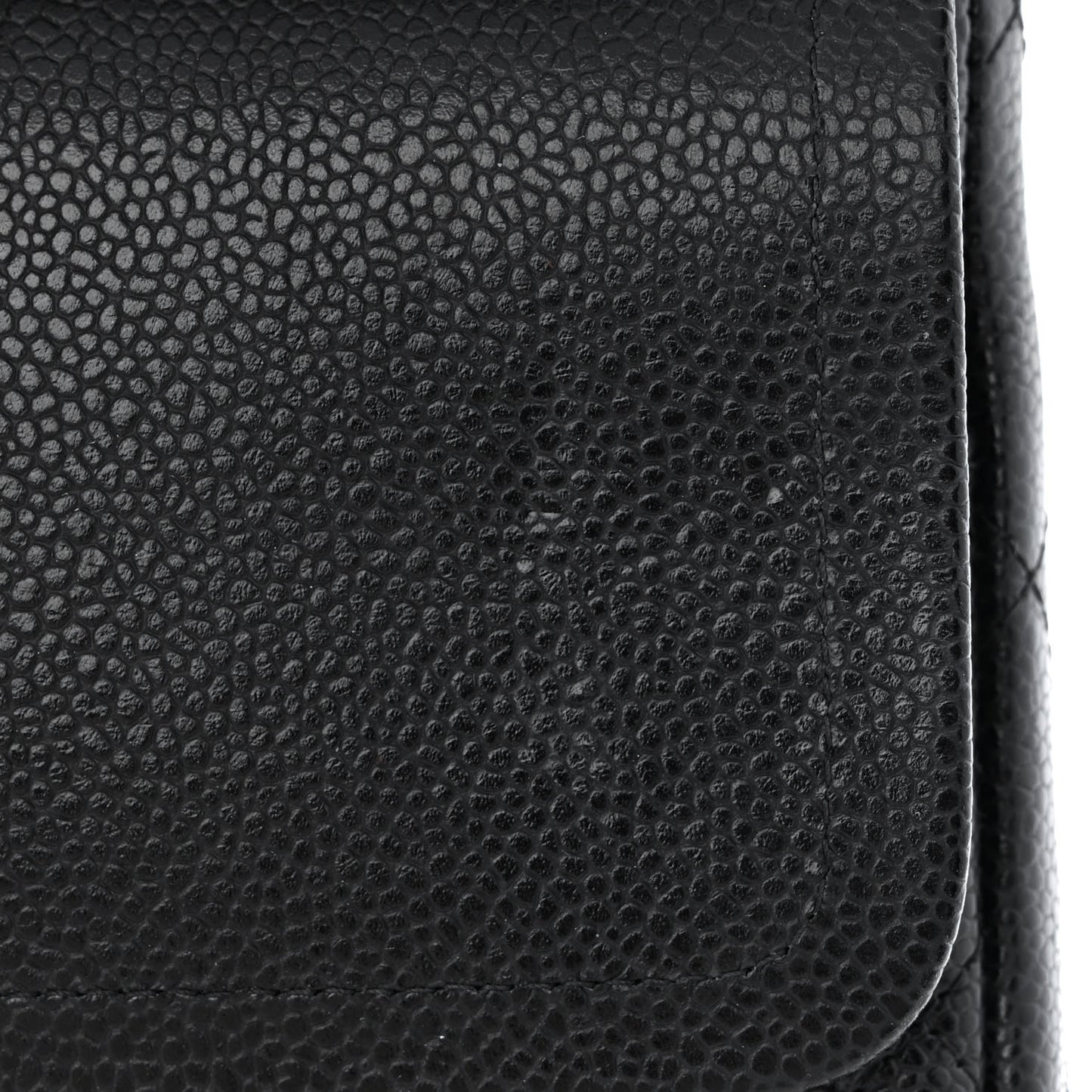 Caviar Quilted Maxi Double Flap Black
