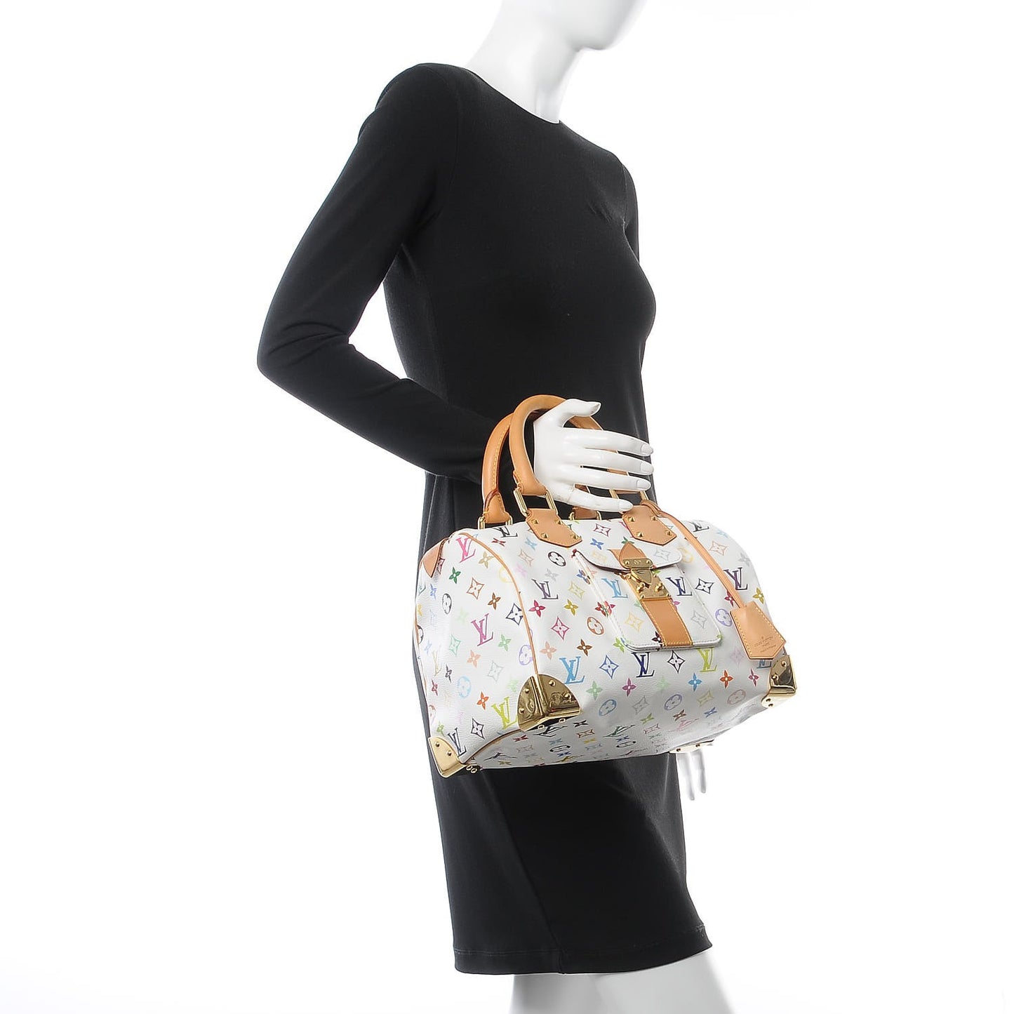 Monogram Multicolor Speedy 30 White