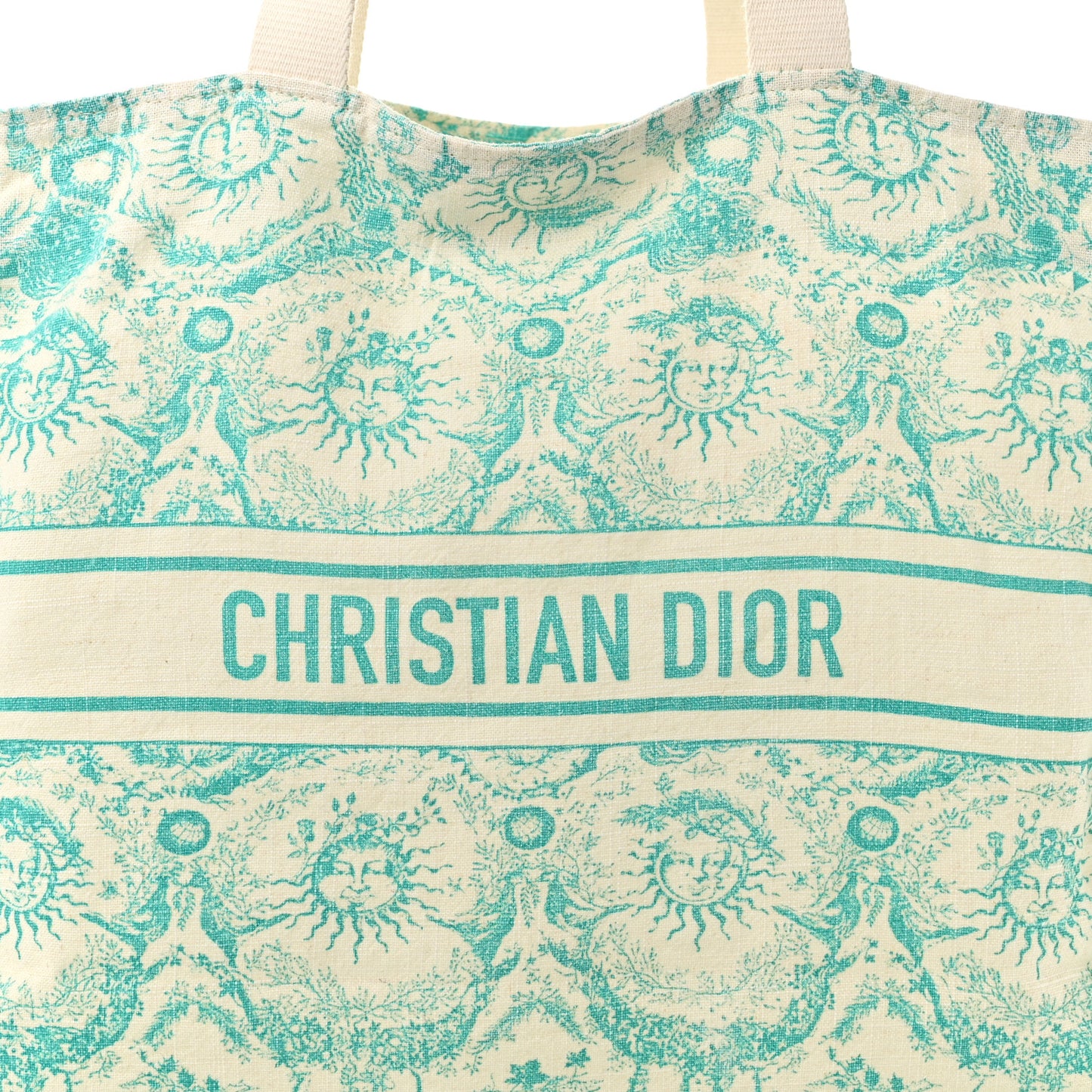 Canvas Dioriviera Toile de Jouy Soleil Tote Aquamarina