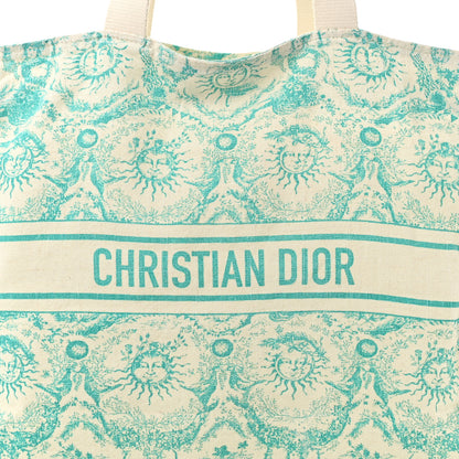 Christian Dior Canvas Dioriviera Toile de Jouy Soleil Tote Aquamarina 6 of 8