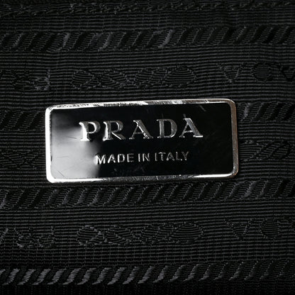Prada Terry Cloth Tote Bag Black White 6 of 9