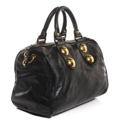 Gucci Leather Medium Babouska Boston Black 3 of 7