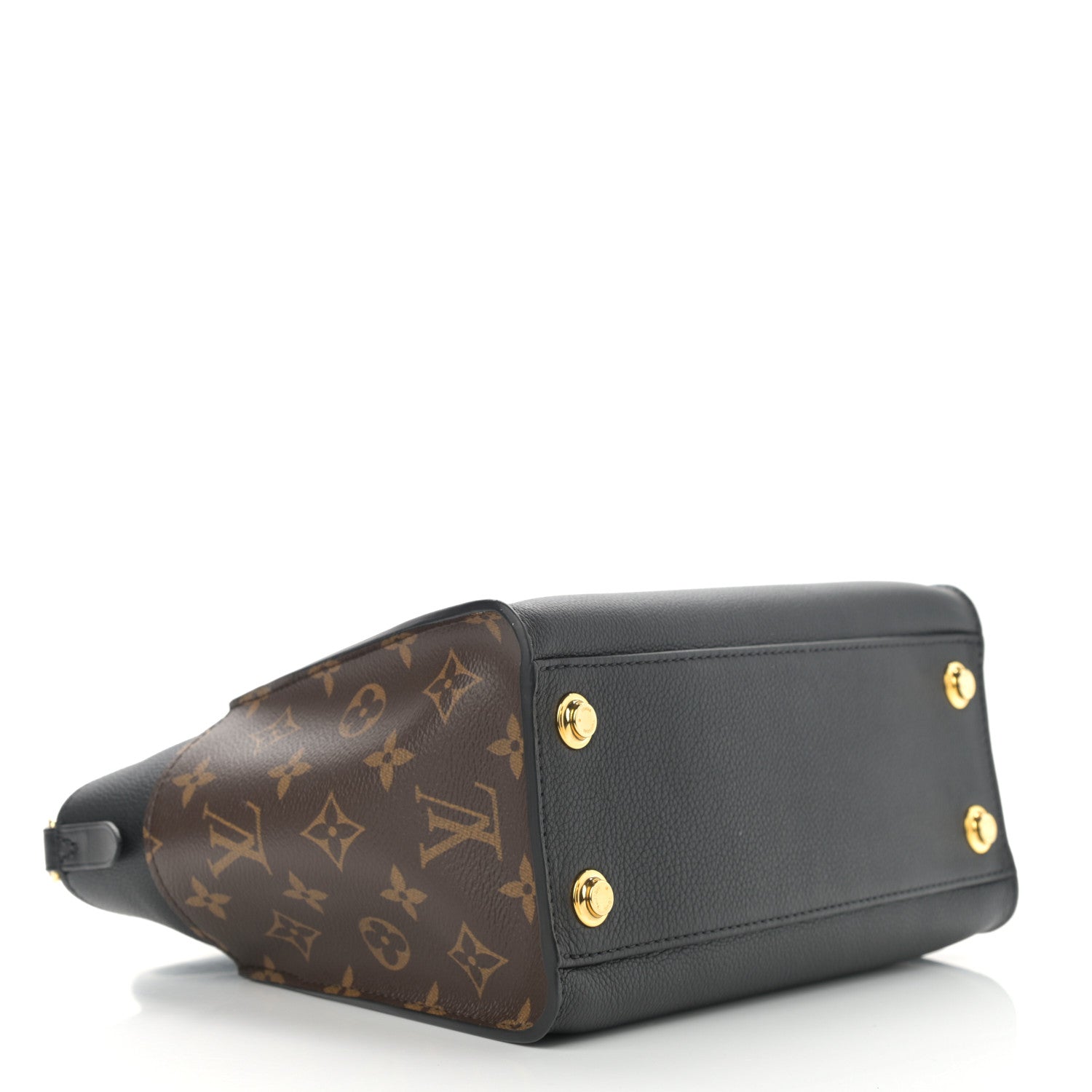Louis Vuitton Calfskin Monogram On My Side PM Black 4 of 13